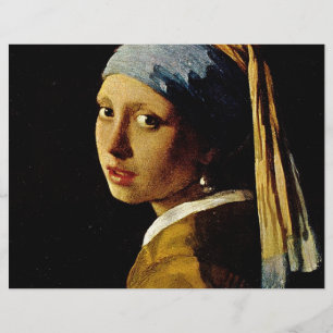 Prospectus 21,6 Cm X 24,94 Cm La fille avec un Turban / la fille avec l'oreille