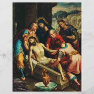 Prospectus 21,6 Cm X 24,94 Cm La Mise au Tombeau du Christ Juan Rodríguez Juarez