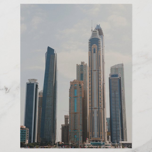 Prospectus 21,6 Cm X 24,94 Cm L'architecture de Dubai Marina (Devant)