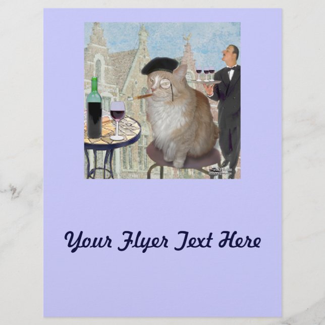 Prospectus 21,6 Cm X 24,94 Cm Le Cat du Café (Devant)