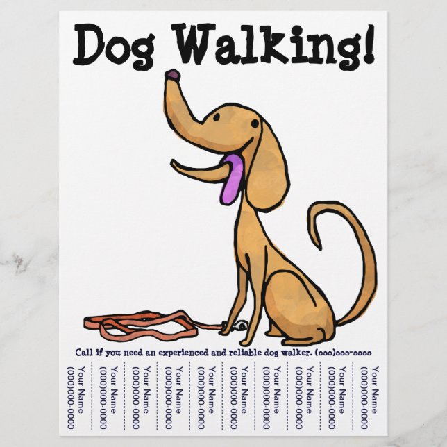 Prospectus 21,6 Cm X 24,94 Cm Le chien marche ! Flyer (Devant)
