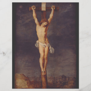 Prospectus 21,6 Cm X 24,94 Cm Le Christ mort sur la croix par Pierre Paul Rubens