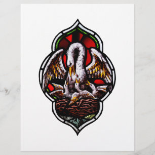 Prospectus 21,6 Cm X 24,94 Cm Le pélican comme symbole chrétien