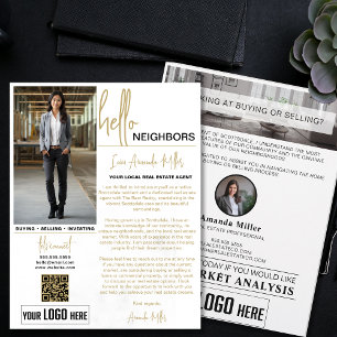 Prospectus 21,6 Cm X 24,94 Cm Lettre de l'entreprise immobilière