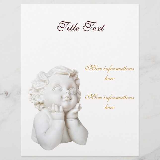 Prospectus 21,6 Cm X 24,94 Cm Ligne blanche (Devant)