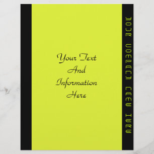 Prospectus 21,6 Cm X 24,94 Cm Lime Green Flyer