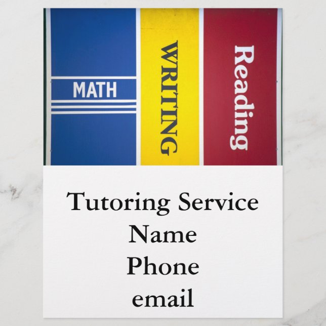 Prospectus 21,6 Cm X 24,94 Cm Lire écriture mathématique flyer personnalisable (Devant)