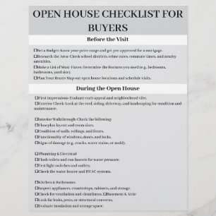 Prospectus 21,6 Cm X 24,94 Cm Liste de contrôle personnalisée pour les acheteurs