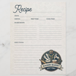 Prospectus 21,6 Cm X 24,94 Cm Livre de recettes de cuisine Page de recettes de b