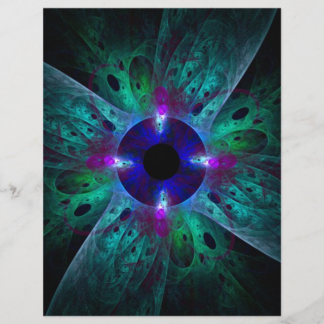 Prospectus 21,6 Cm X 24,94 Cm L'oeil Abstrait de l'art (Devant)