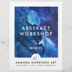 Prospectus 21,6 Cm X 24,94 Cm Logo à la main d'artiste moderne