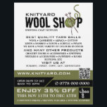 Prospectus 21,6 Cm X 24,94 Cm Logo de la boutique en laine verte, magasin de Tri<br><div class="desc">Green Wool Shop Logo,  Tricot Store,  Yarn Store Publicité Flyer par The Carte de visite Store.</div>