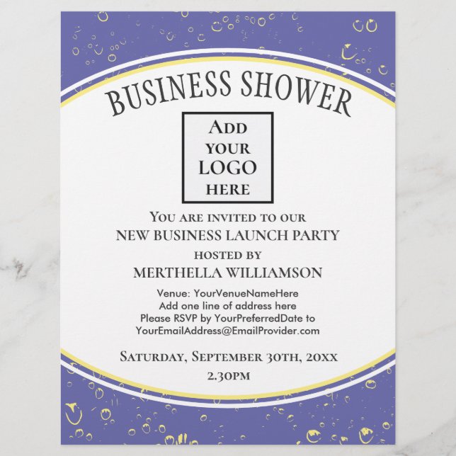 Prospectus 21,6 Cm X 24,94 Cm LOGO Élégant pour les nouvelles entreprises (Devant)