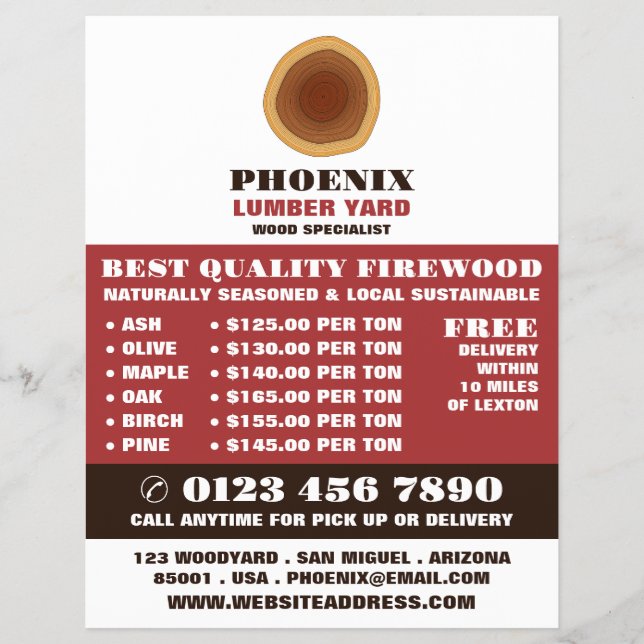 Prospectus 21,6 Cm X 24,94 Cm Logo Heartwood, Bois/Bois/Bois Advert (Devant)