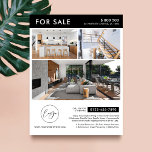 Prospectus 21,6 Cm X 24,94 Cm Logo Minimaliste Photos Marketing Propriété À Vend<br><div class="desc">Immobilier minimaliste à vendre prospectus marketing avec espace pour votre logo et 3 photos. Ce dépliant marketing de propriété entièrement personnalisable en noir et blanc présente un design simple avec de l'espace pour le texte et les détails de propriété personnalisés. Un moyen facile de faire connaître vos annonces de propriétés...</div>