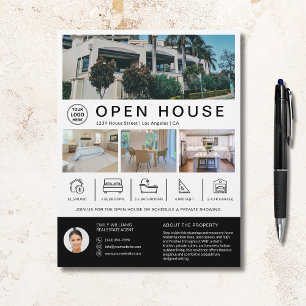 Prospectus 21,6 Cm X 24,94 Cm Logo personnalisé d'agence immobilière pour journé