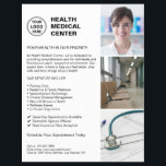 Prospectus 21,6 Cm X 24,94 Cm Logo sur mesure de médecine clinique moderne<br><div class="desc">Circulaire personnalisée de la Clinique de soins de santé - Modèle de marketing Médicale modifiable. Faites la promotion de votre clinique, de votre pratique médicale ou de vos services de bien-être avec ce modèle de circulaire conçu par un professionnel. Parfait pour les médecins, les professionnels de la santé et les...</div>