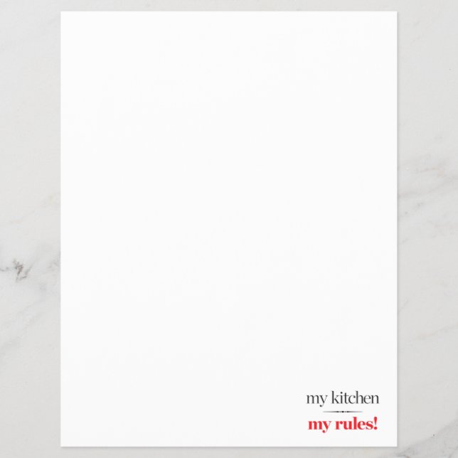 Prospectus 21,6 Cm X 24,94 Cm Ma cuisine, mes règles (Devant)