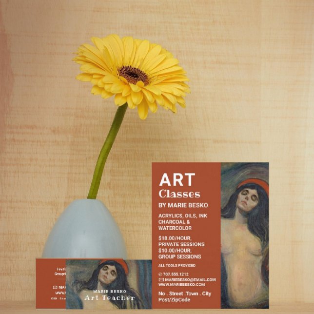 Prospectus 21,6 Cm X 24,94 Cm Madonna 1894 Version Par Edvard Munch, Cours D'Art (Créateur téléchargé)