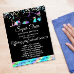 Prospectus 21,6 Cm X 24,94 Cm Maid Cleaning House Sparkling Holographic Flyer<br><div class="desc">Maid Cleaning House Sparkling Holographic</div>