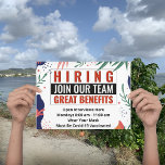 Prospectus 21,6 Cm X 24,94 Cm Maintenant Embauche Rejoignez Notre Équipe Emplois<br><div class="desc">Maintenant Embaucher Rejoignez notre équipe Emplois Signer Business Custom Flyer est une excellente annonce ou un signe pour votre entreprise lorsque vous embauchez de nouveaux employés ou du personnel. Il est coloré et invitant à regarder. Il vous aidera à répandre le mot que vous embauchez. Personnalisez-le pour votre entreprise et...</div>