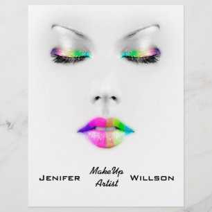 Prospectus 21,6 Cm X 24,94 Cm Makeup Artist Discount Offer Flyer