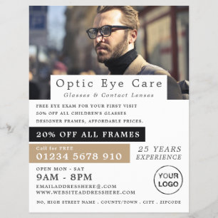 Prospectus 21,6 Cm X 24,94 Cm Male Model, Optician, Technical Practitioner