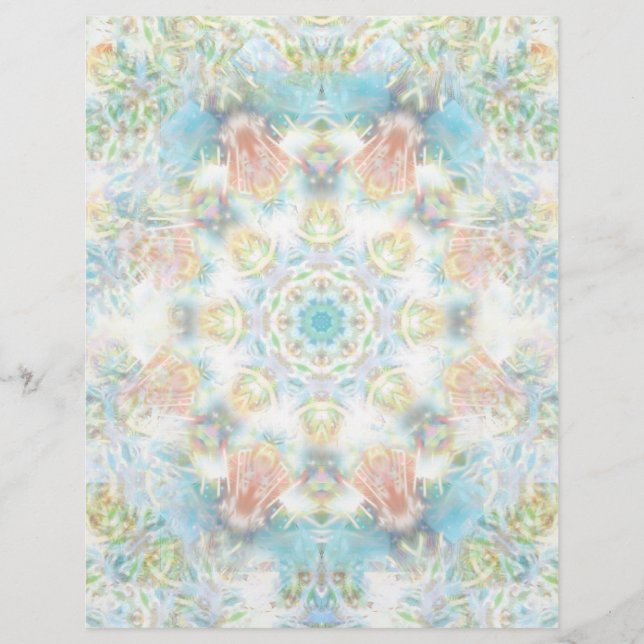 Prospectus 21,6 Cm X 24,94 Cm Mandala Pastel Flower (Devant)