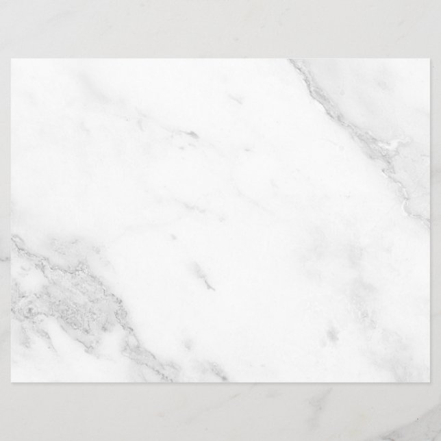 Prospectus 21,6 Cm X 24,94 Cm Marbre Blanc (Dos)