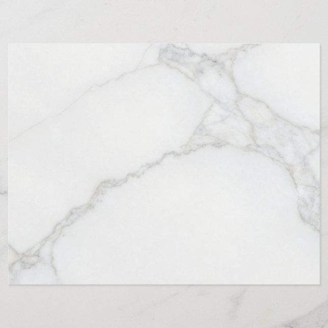 Prospectus 21,6 Cm X 24,94 Cm Marbre Blanc (Devant)