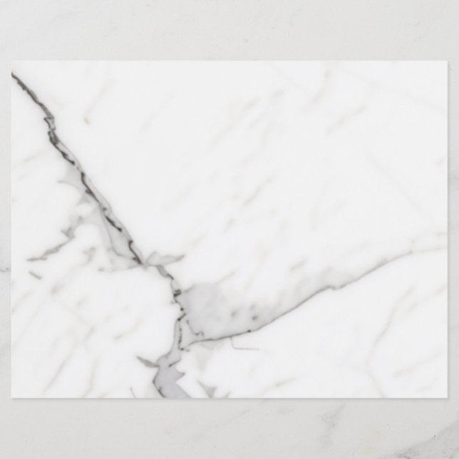 Prospectus 21,6 Cm X 24,94 Cm Marbre Blanc (Devant)