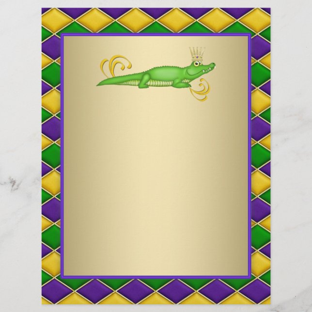 Prospectus 21,6 Cm X 24,94 Cm Mardi Gras d'alligator (Devant)