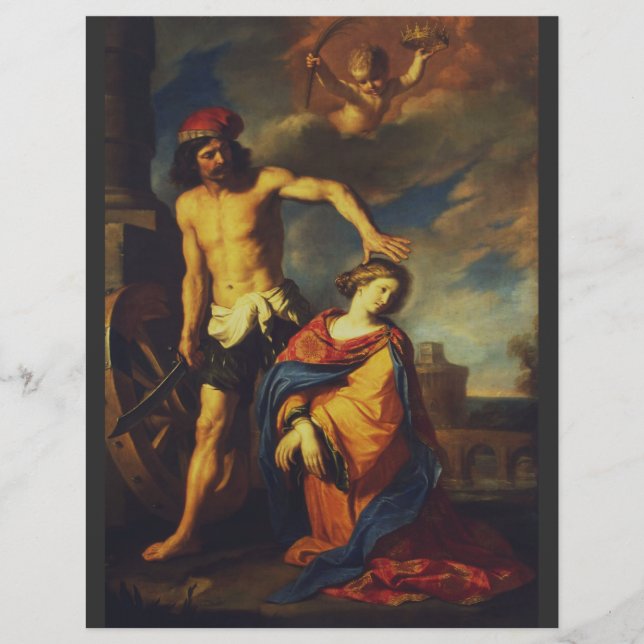 Prospectus 21,6 Cm X 24,94 Cm Martyre de Sainte-Catherine (Devant)