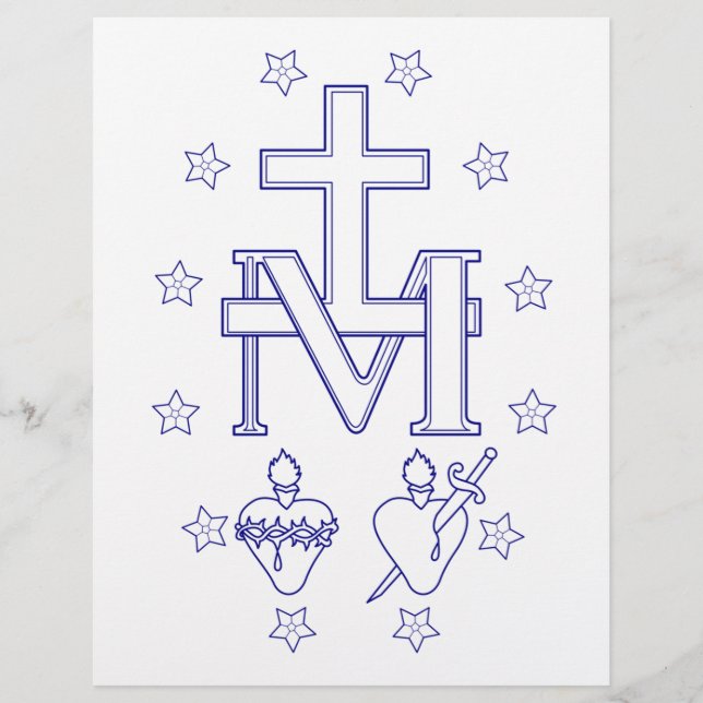 Prospectus 21,6 Cm X 24,94 Cm Médaille de Notre-Dame des Grâces (Devant)