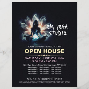 Prospectus 21,6 Cm X 24,94 Cm Méditation de l'instructeur de yoga Pose de la Mis