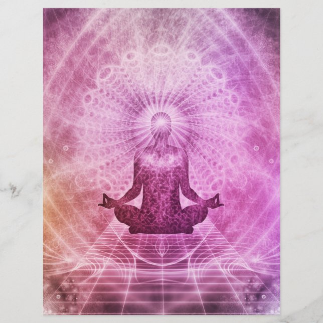 Prospectus 21,6 Cm X 24,94 Cm Méditation Yoga Faith (Devant)