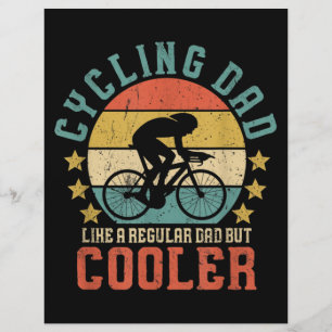 Prospectus 21,6 Cm X 24,94 Cm Mens Cyclisme Papa Vélo Rider & Cycliste Fête des