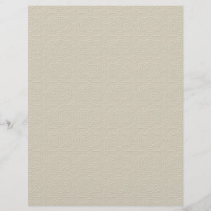 PROSPECTUS 21,6 CM X 24,94 CM MLE NEUTRAL TAN DÉCORATIF EMBOSSÉ MOTIF TEXTUR
