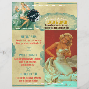 Prospectus 21,6 Cm X 24,94 Cm Mode nuptiale vintage - Circulaire