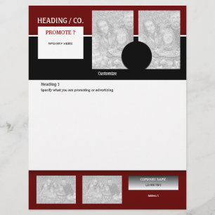 Prospectus 21,6 Cm X 24,94 Cm Modèle circulaire - créez votre propre 8,5 pouces