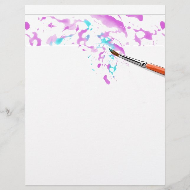 Prospectus 21,6 Cm X 24,94 Cm Modèle d'art de fond de flyer (Devant)