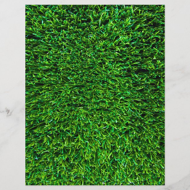 Prospectus 21,6 Cm X 24,94 Cm Modèle de gazon vert (Devant)