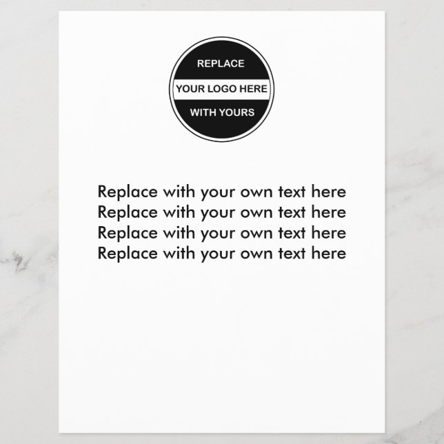 Prospectus 21,6 Cm X 24,94 Cm Modèle de prospectus du logo de l'entreprise (Devant)