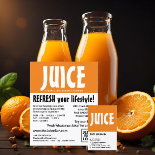Prospectus 21,6 Cm X 24,94 Cm Modern Bold, Juice Bar Advertising