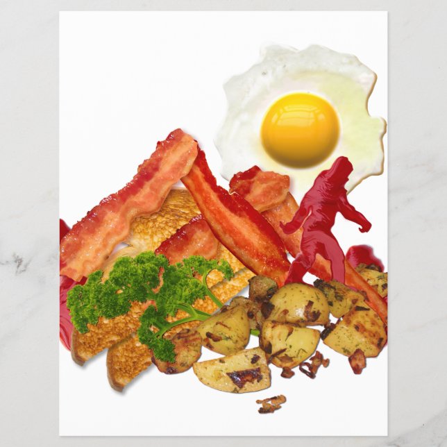 Prospectus 21,6 Cm X 24,94 Cm Mon Ketchup Gone Squatchine pour Bacon (Devant)