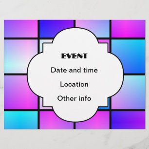 Prospectus 21,6 Cm X 24,94 Cm Motif carré dégradé