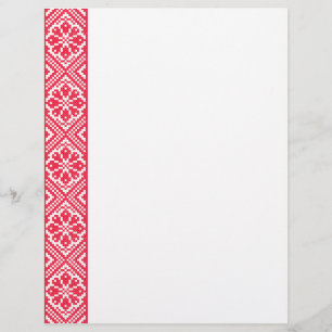 Prospectus 21,6 Cm X 24,94 Cm Motif croix rouge