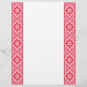 Prospectus 21,6 Cm X 24,94 Cm Motif croix rouge