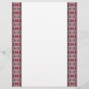 Prospectus 21,6 Cm X 24,94 Cm Motif croix rouge et noir original