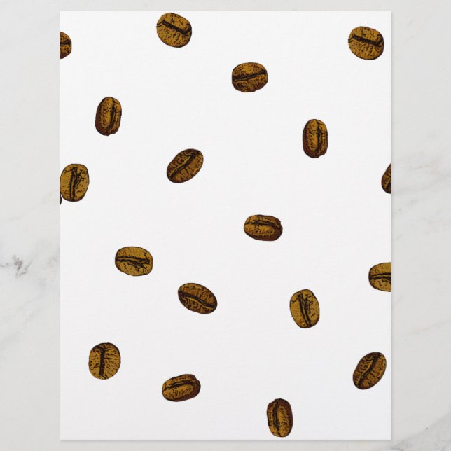 Prospectus 21,6 Cm X 24,94 Cm Motif de café (Devant)